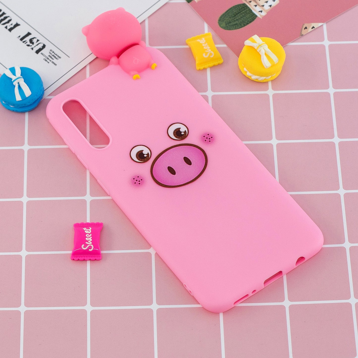 [3D Animal Doll] Pattern Printing TPU Back Case for Samsung Galaxy A50 / A50s / A30s