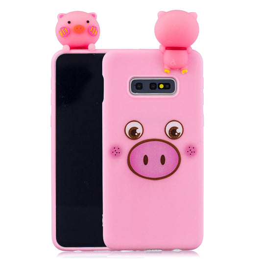 [3D Animal Doll] Pattern Printing TPU Gel Mobile Shell for Samsung Galaxy S10e