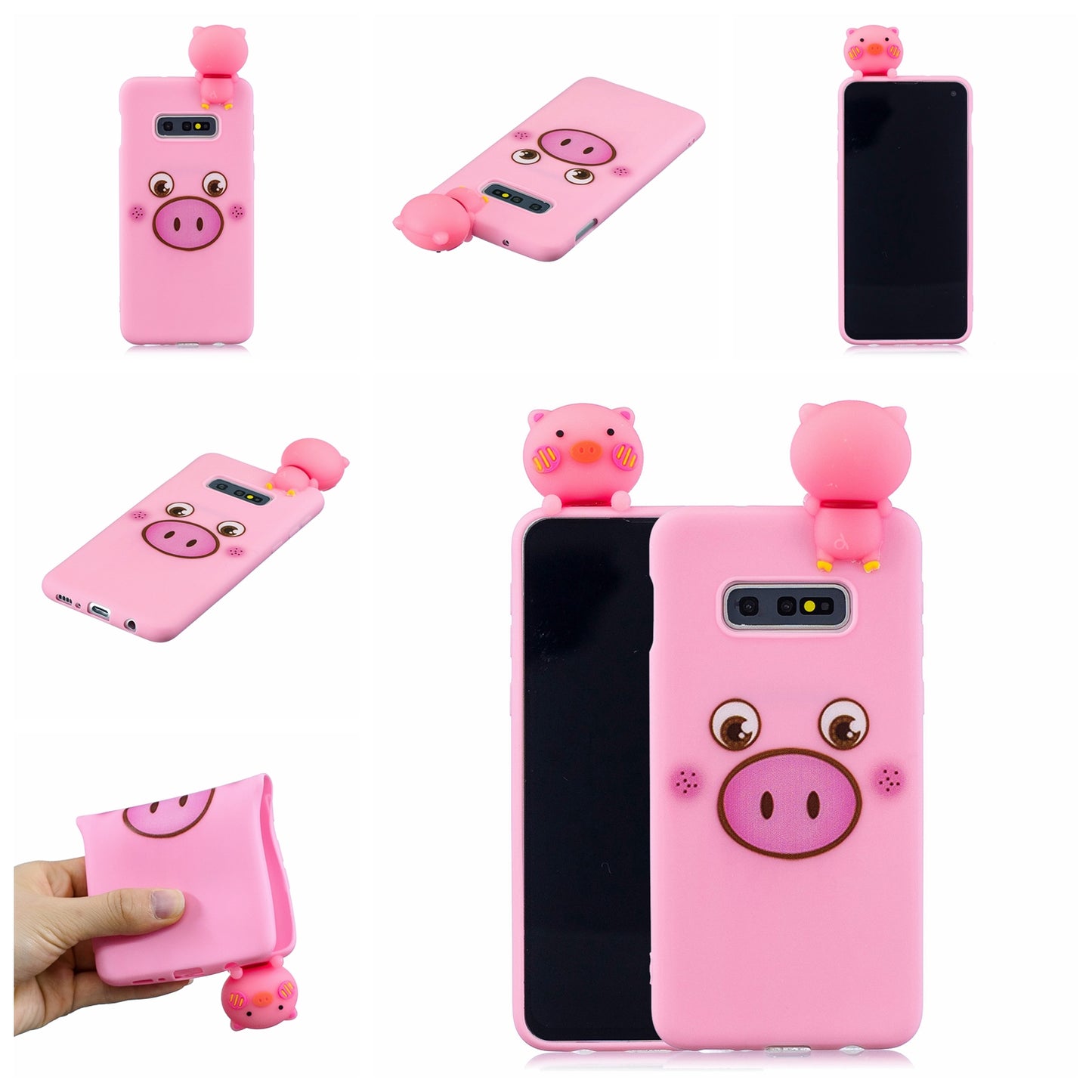 [3D Animal Doll] Pattern Printing TPU Gel Mobile Shell for Samsung Galaxy S10e
