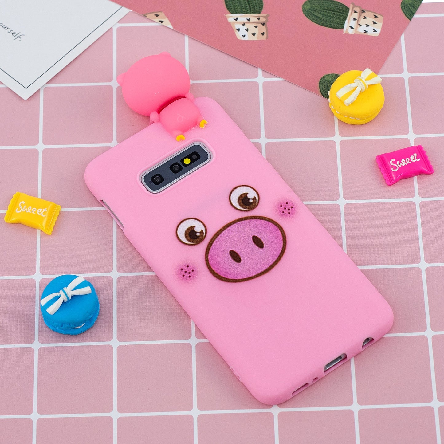 [3D Animal Doll] Pattern Printing TPU Gel Mobile Shell for Samsung Galaxy S10e