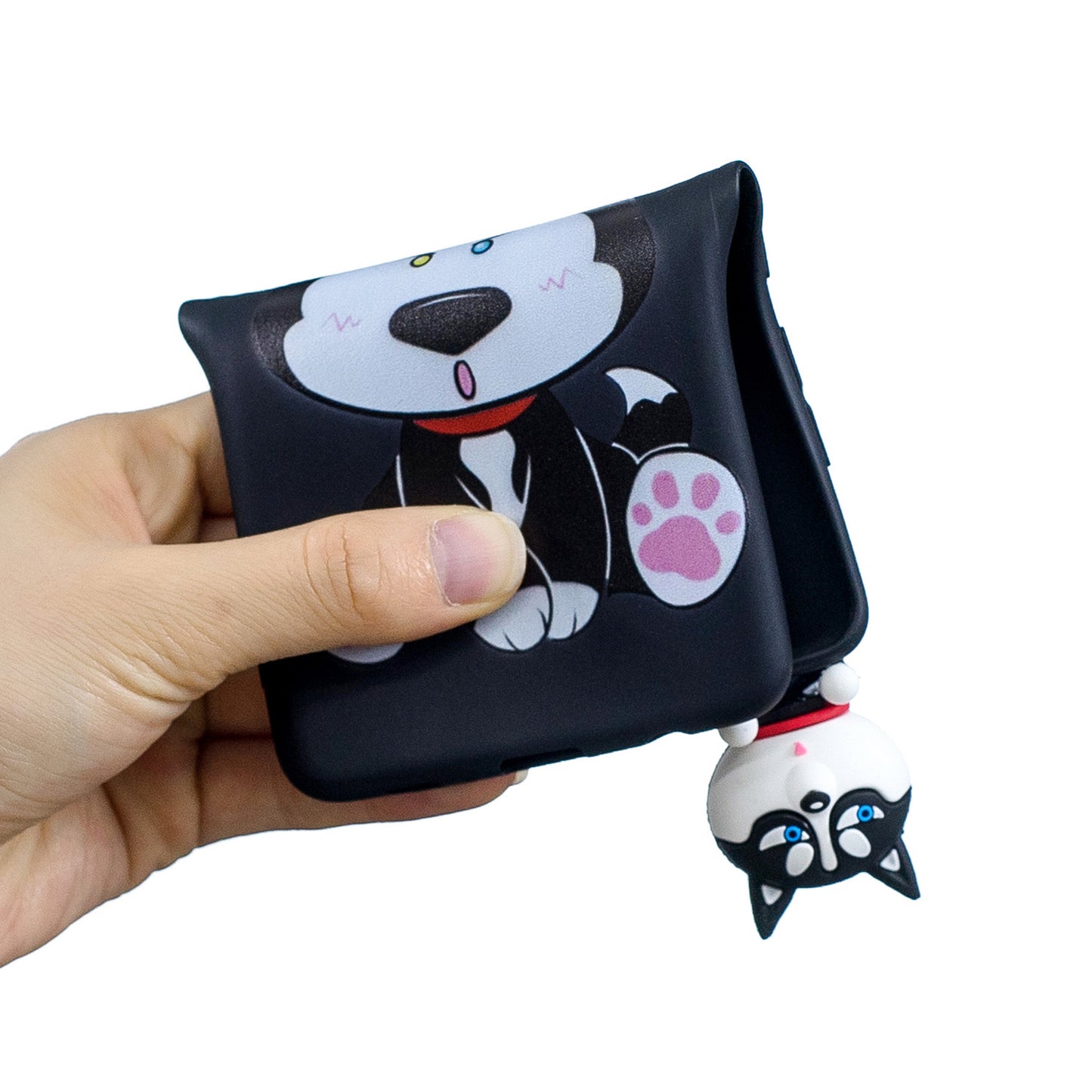 For Samsung Galaxy S10 Pattern Printing TPU Cell Phone Case with 3D Animal Doll
