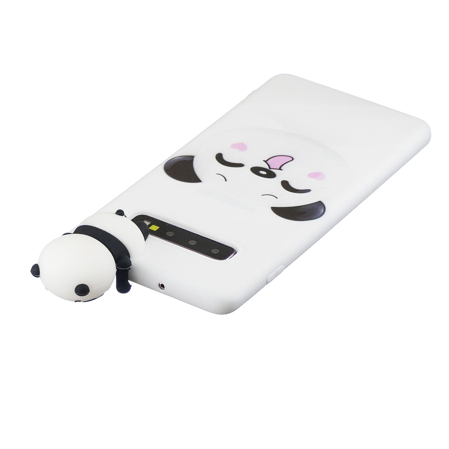 For Samsung Galaxy S10 Pattern Printing TPU Cell Phone Case with 3D Animal Doll