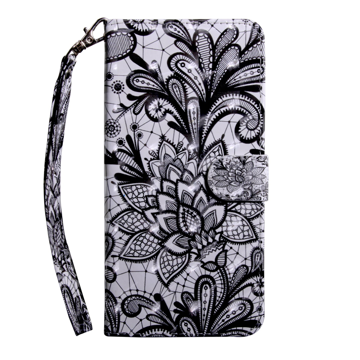 Light Spot Decor Patterned Leather Wallet Case for Samsung Galaxy A40