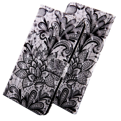 Light Spot Decor Patterned Leather Wallet Case for Samsung Galaxy A40