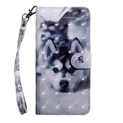 Light Spot Decor Patterned Leather Wallet Case for Samsung Galaxy A40