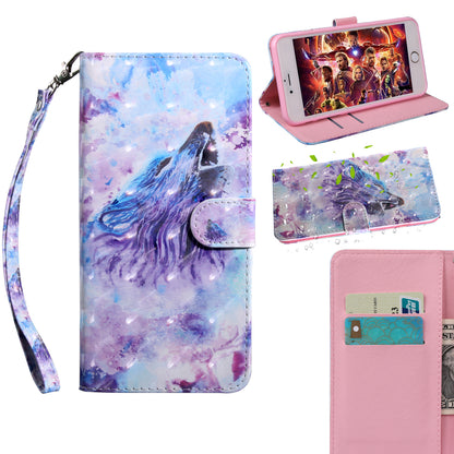 Light Spot Decor Patterned Leather Wallet Case for Samsung Galaxy A40