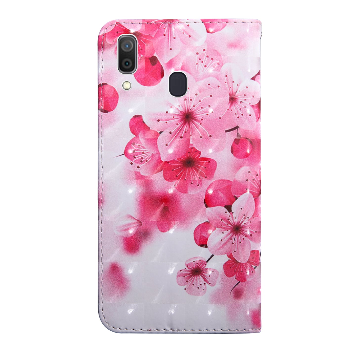 Light Spot Decor Patterned Leather Wallet Case for Samsung Galaxy A40