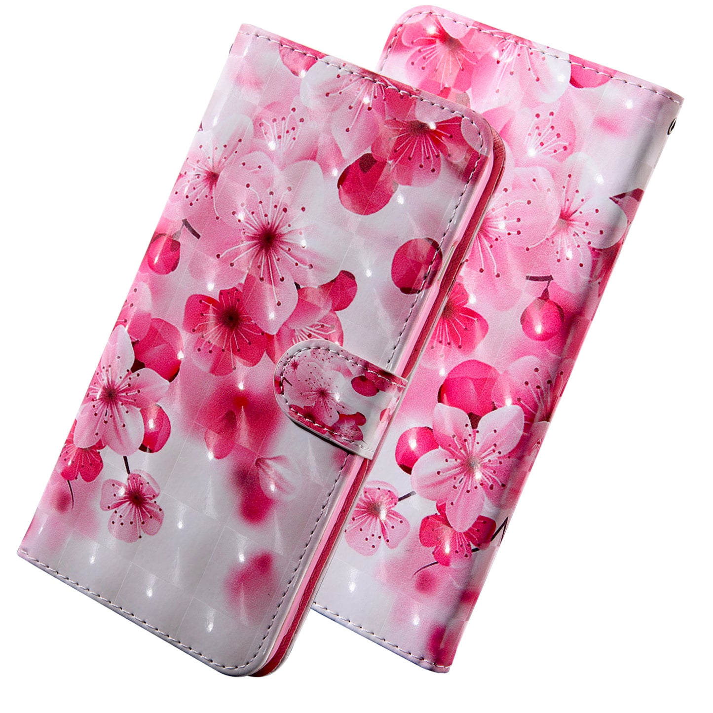 Light Spot Decor Patterned Leather Wallet Case for Samsung Galaxy A40