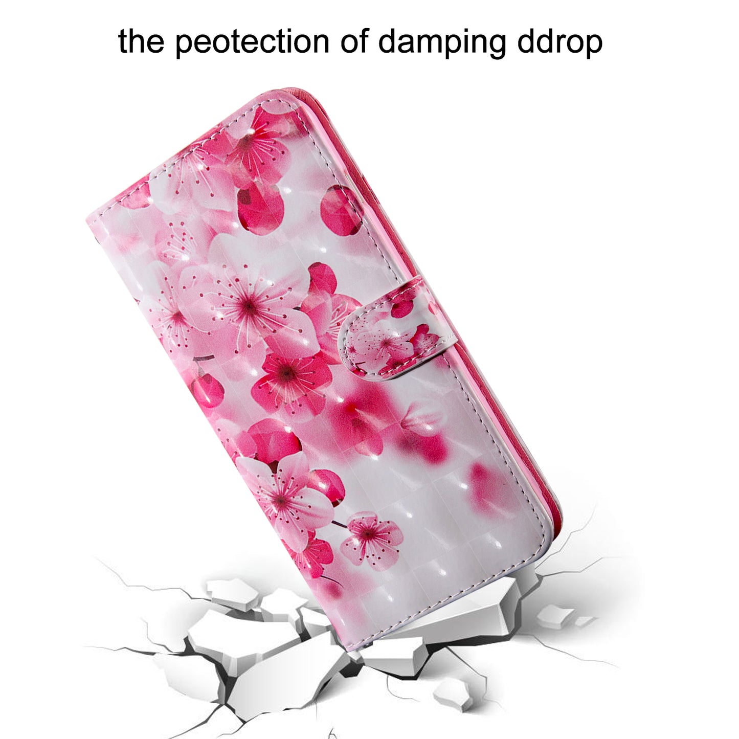 Light Spot Decor Patterned Leather Wallet Case for Samsung Galaxy A40