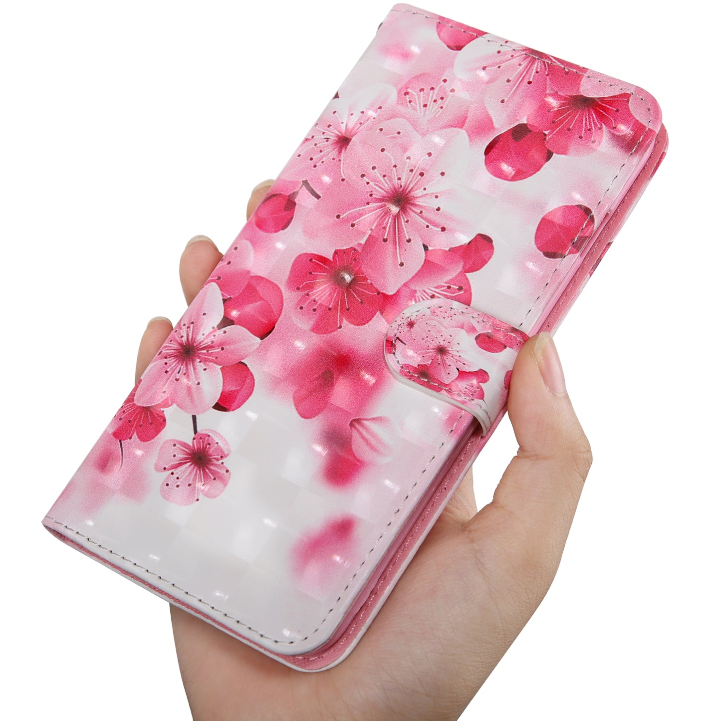 Light Spot Decor Patterned Leather Wallet Case for Samsung Galaxy A40