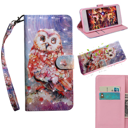 Light Spot Decor Patterned Leather Wallet Case for Samsung Galaxy A40