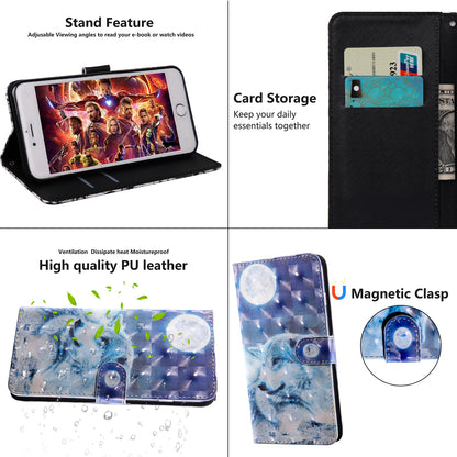 Light Spot Decor Patterned Leather Wallet Case for Samsung Galaxy A40