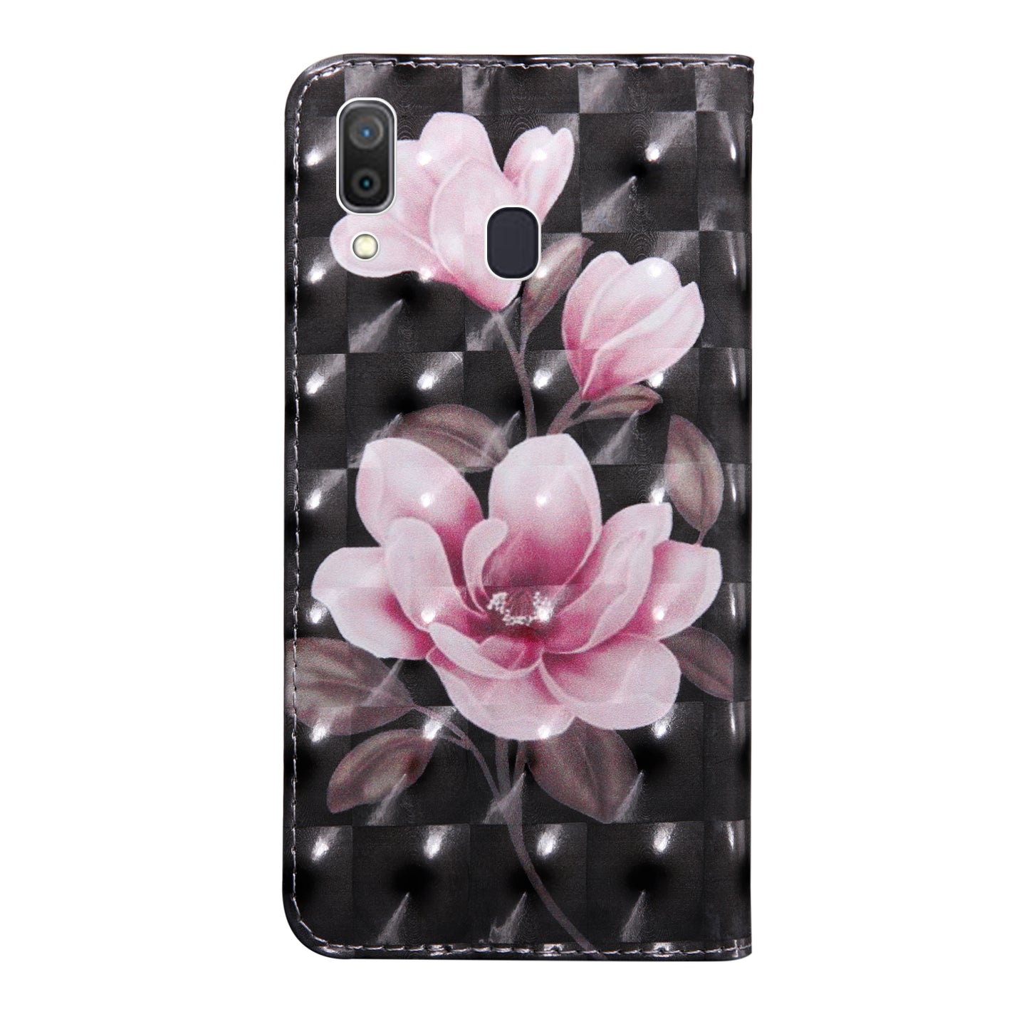 Light Spot Decor Patterned Leather Wallet Case for Samsung Galaxy A40