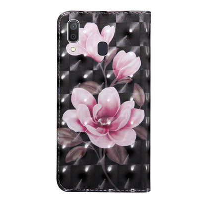 Light Spot Decor Patterned Leather Wallet Case for Samsung Galaxy A40