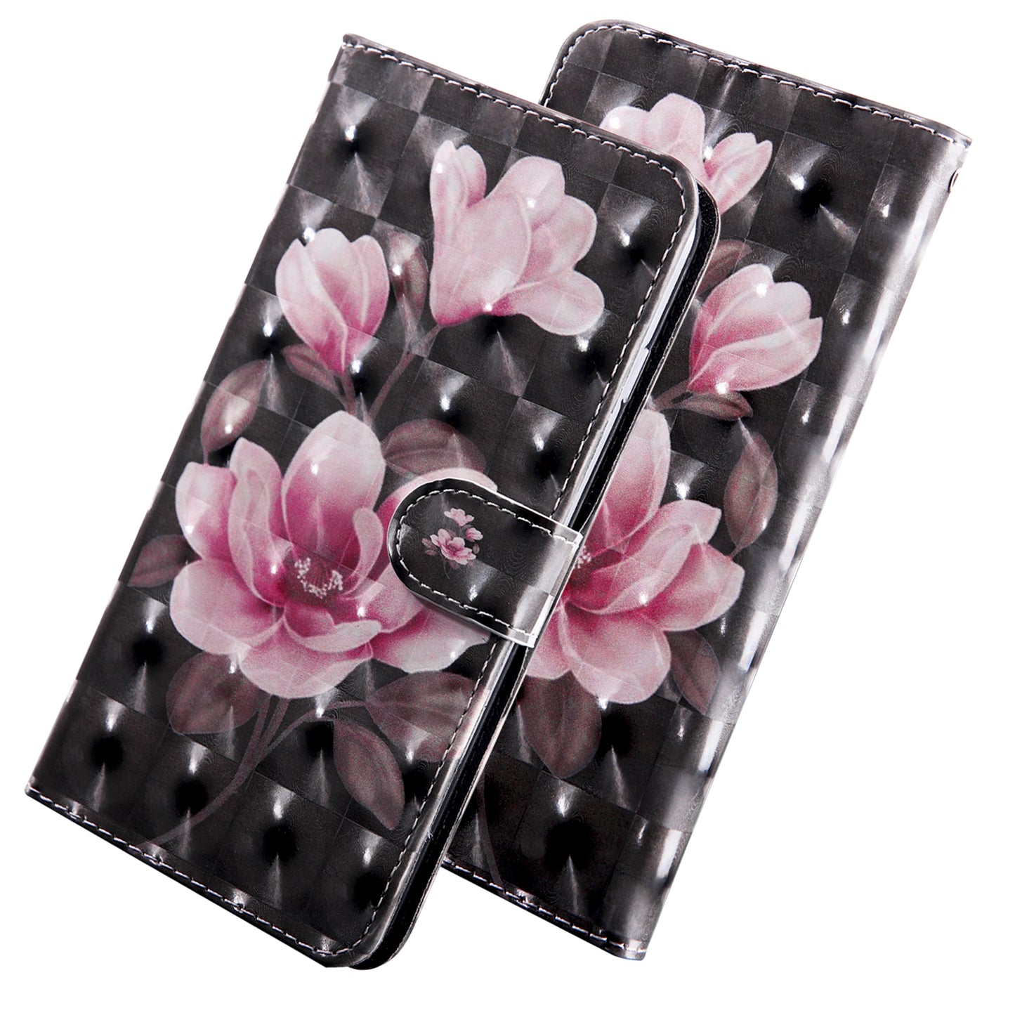 Light Spot Decor Patterned Leather Wallet Case for Samsung Galaxy A40