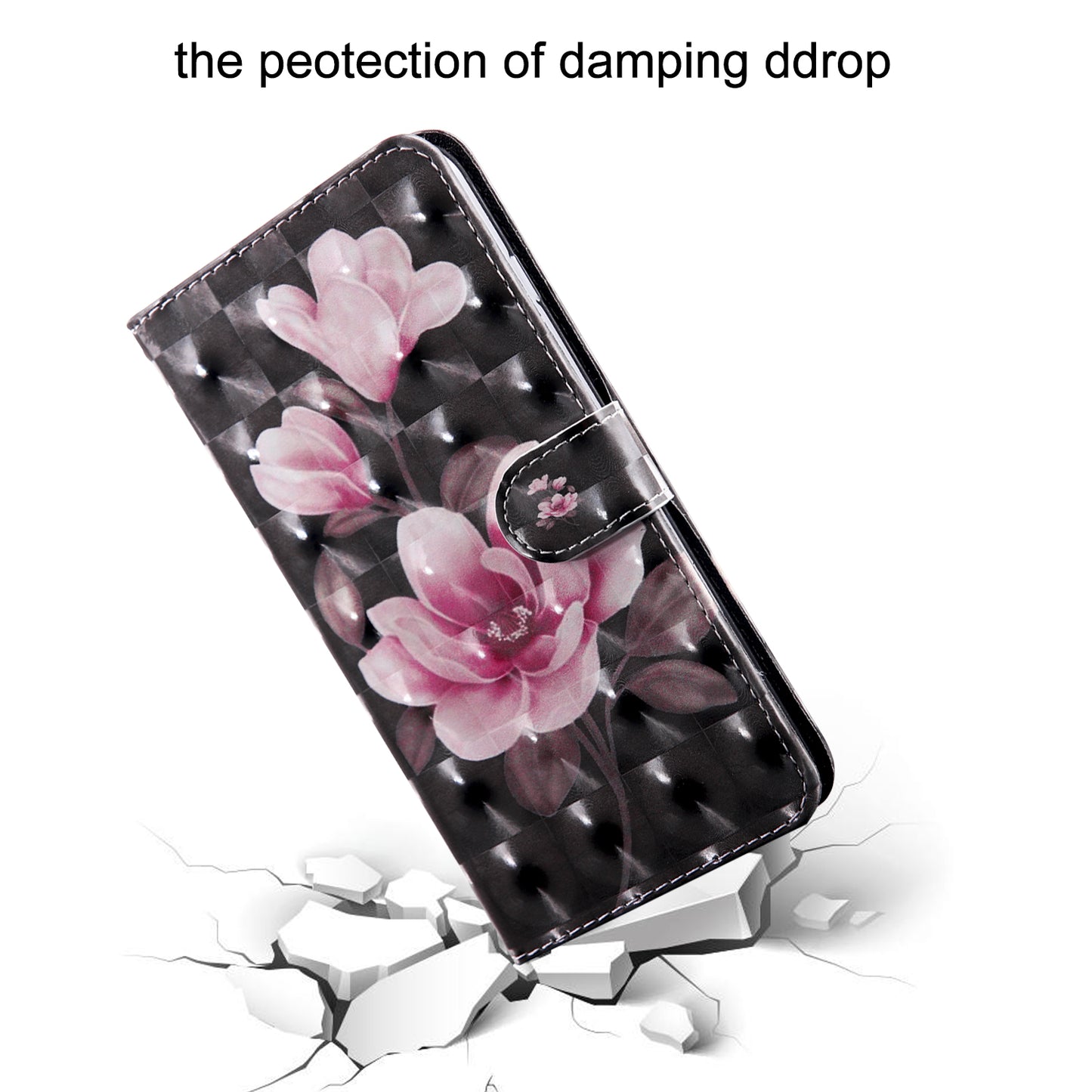 Light Spot Decor Patterned Leather Wallet Case for Samsung Galaxy A40