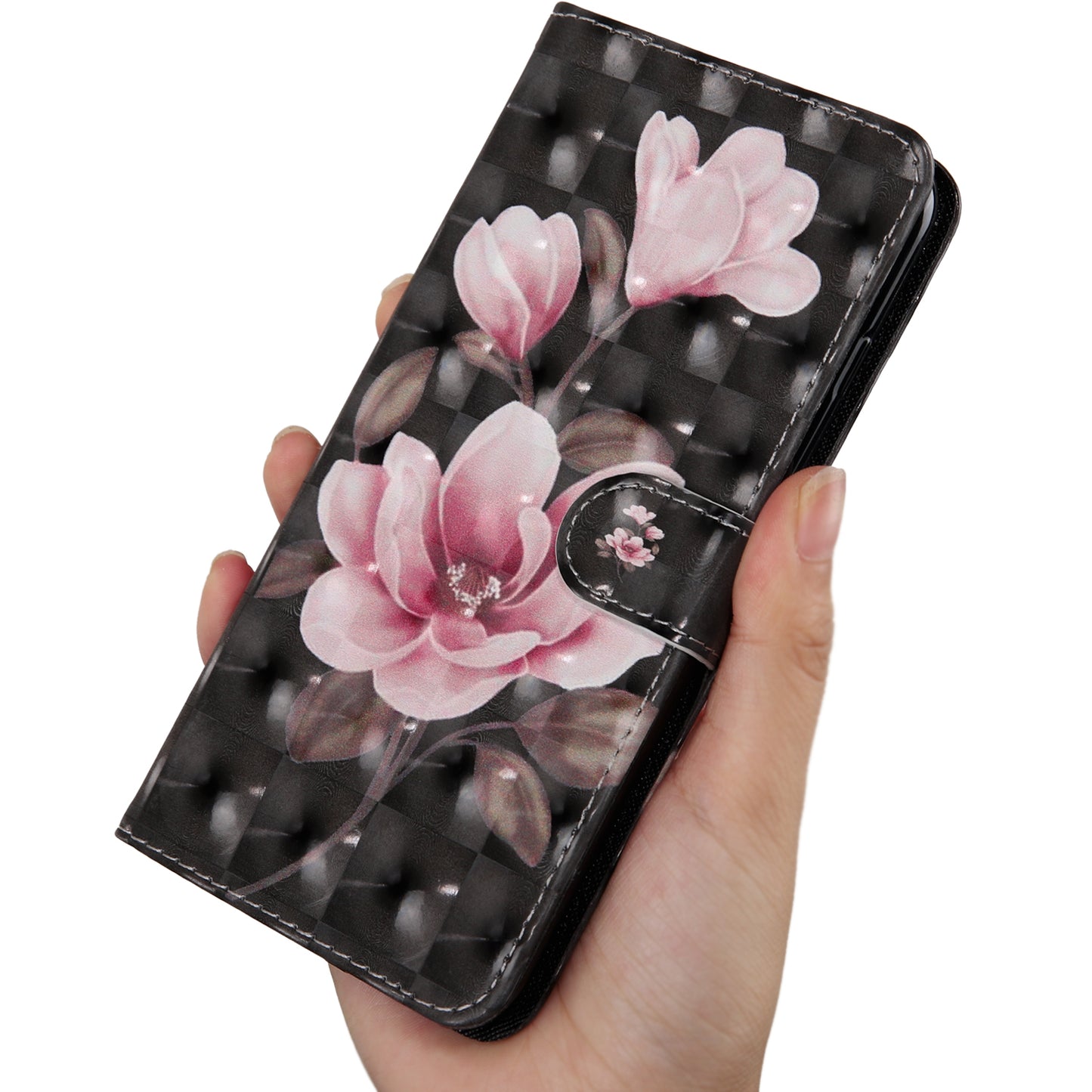 Light Spot Decor Patterned Leather Wallet Case for Samsung Galaxy A40