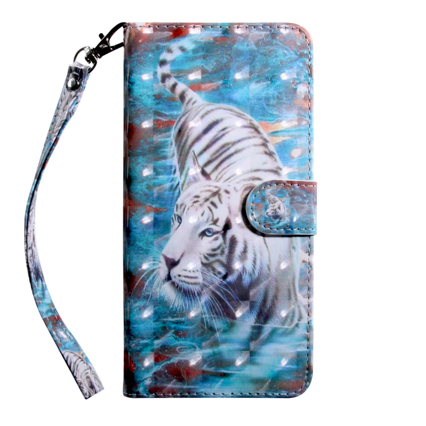 Light Spot Decor Patterned Leather Wallet Case for Samsung Galaxy A40