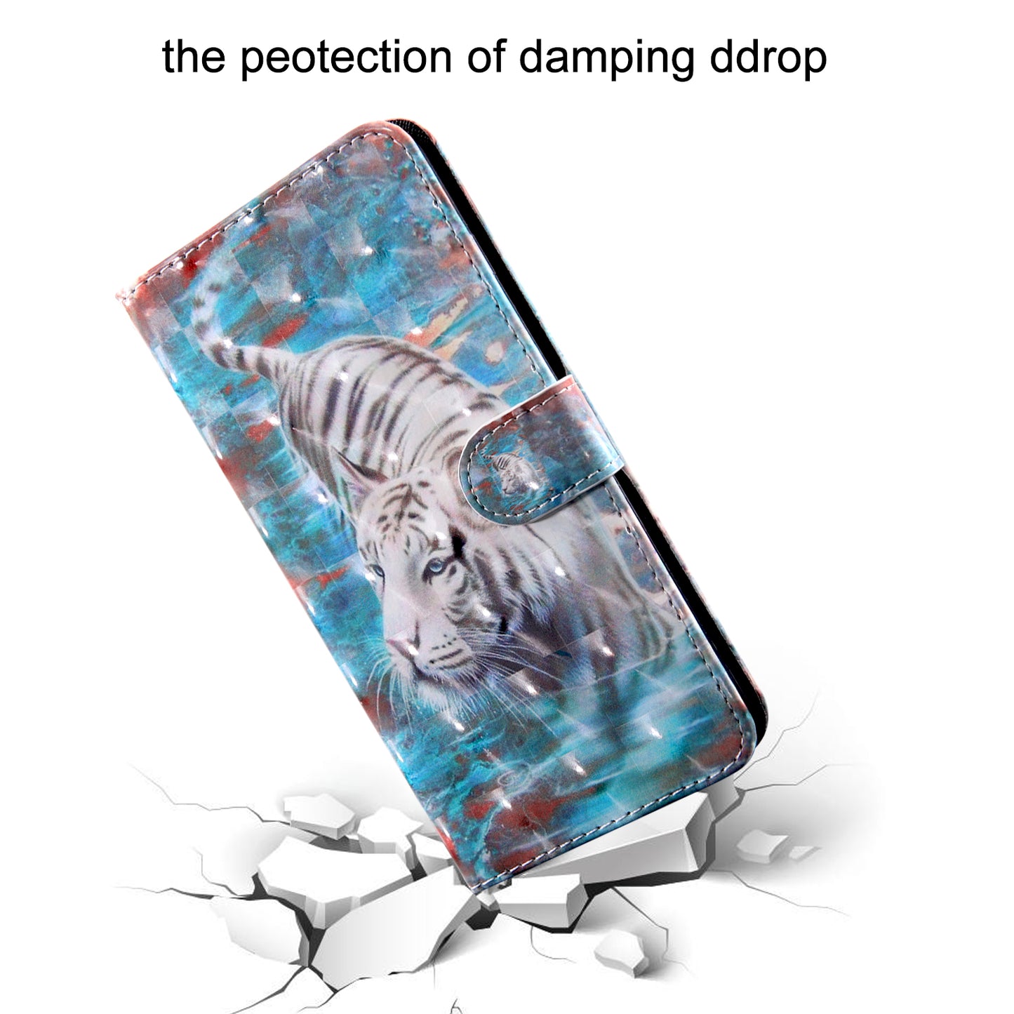 Light Spot Decor Patterned Leather Wallet Case for Samsung Galaxy A40