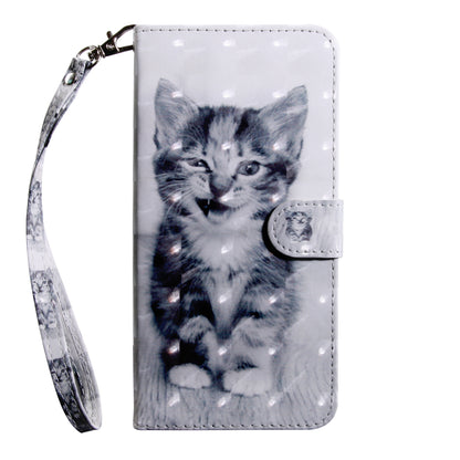 Light Spot Decor Patterned Leather Wallet Case for Samsung Galaxy A40