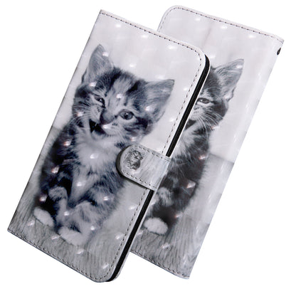 Light Spot Decor Patterned Leather Wallet Case for Samsung Galaxy A40