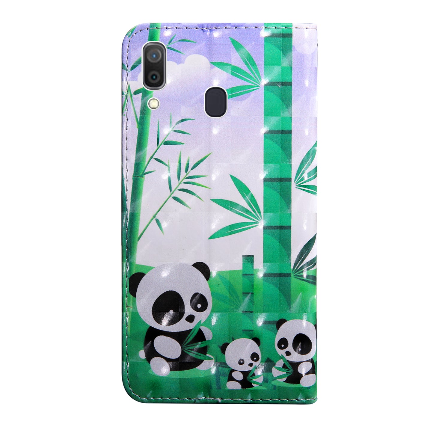 Light Spot Decor Patterned Leather Wallet Case for Samsung Galaxy A40