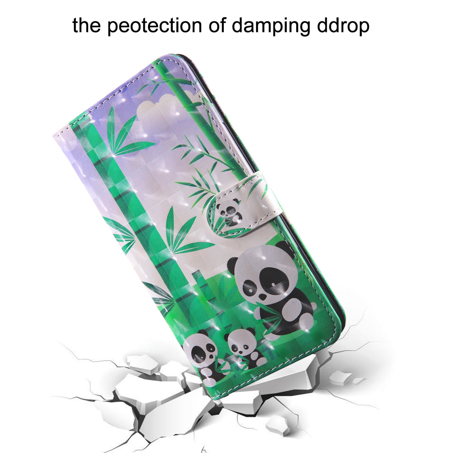 Light Spot Decor Patterned Leather Wallet Case for Samsung Galaxy A40
