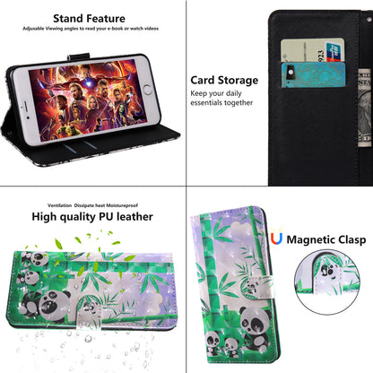 Light Spot Decor Patterned Leather Wallet Case for Samsung Galaxy A40