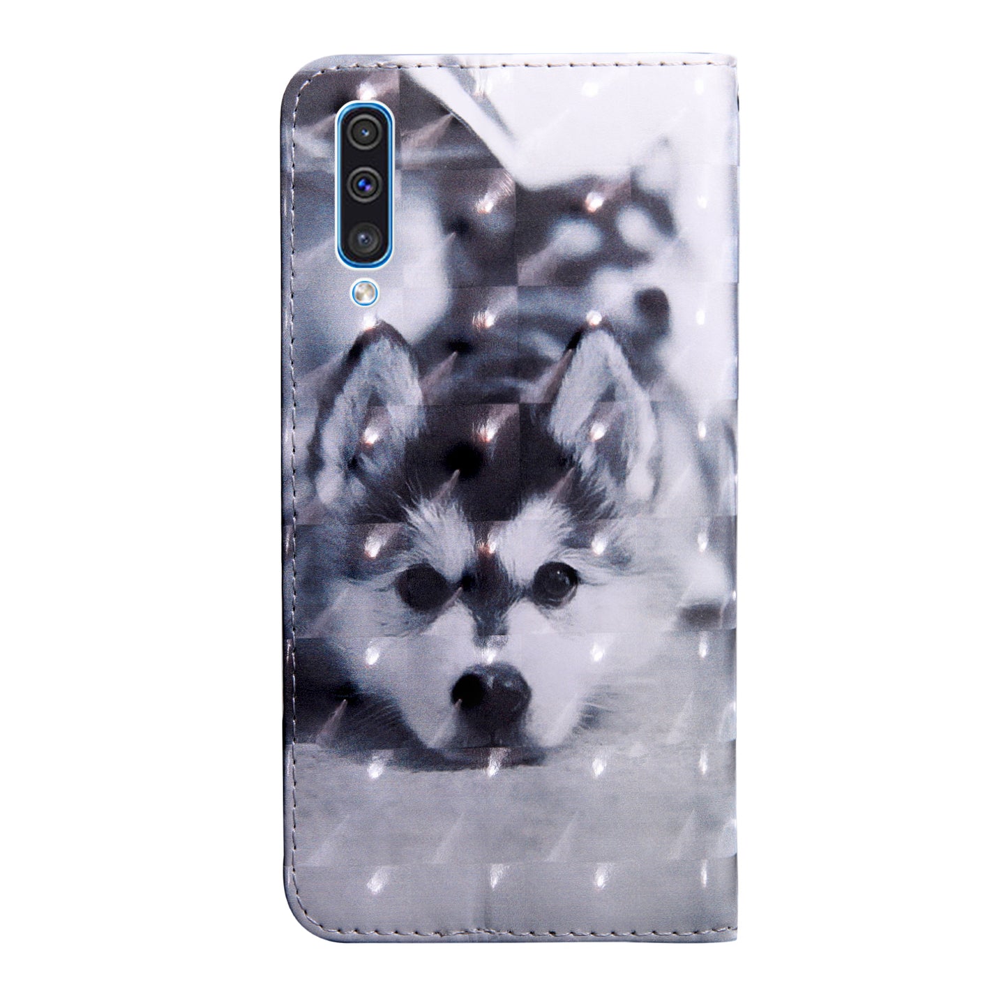 Pattern Printing Light Spot Decor Wallet Stand Leather Case for Samsung Galaxy A70