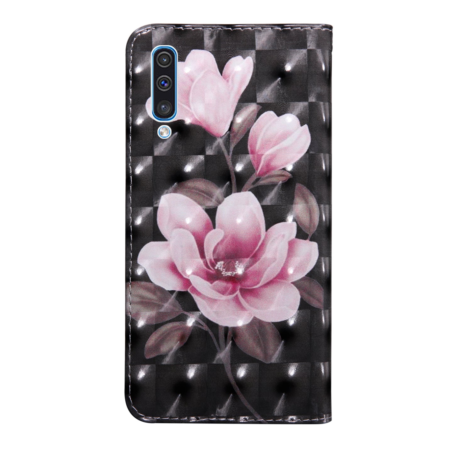 Pattern Printing Light Spot Decor Wallet Stand Leather Case for Samsung Galaxy A70