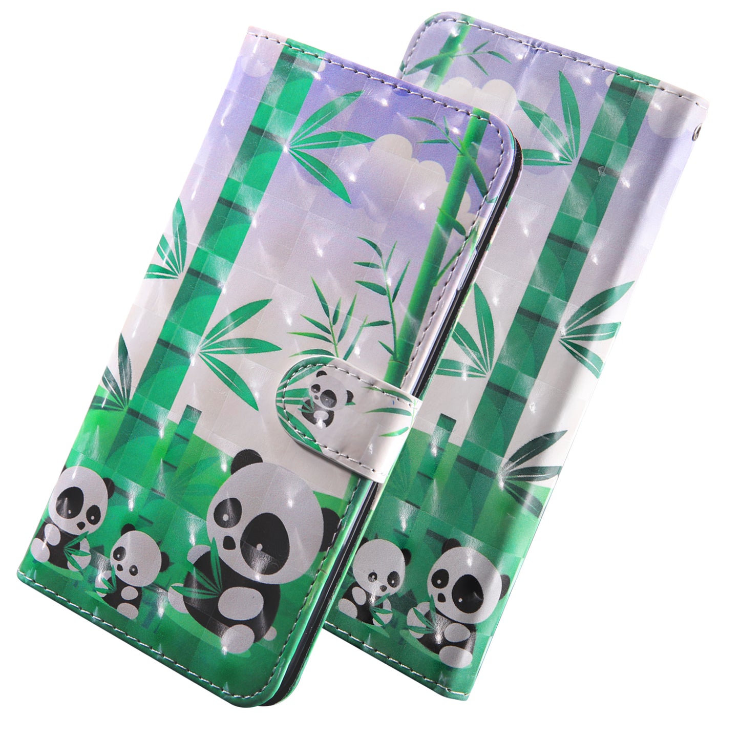 Pattern Printing Light Spot Decor Wallet Stand Leather Case for Samsung Galaxy A70