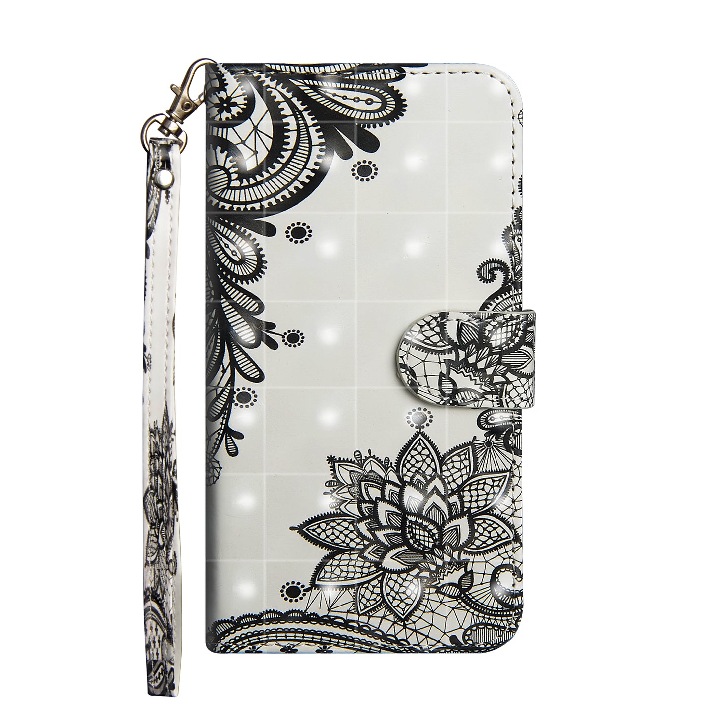 Light Spot Decor Patterned Leather Wallet Case for Samsung Galaxy A50 / A50s / A30s