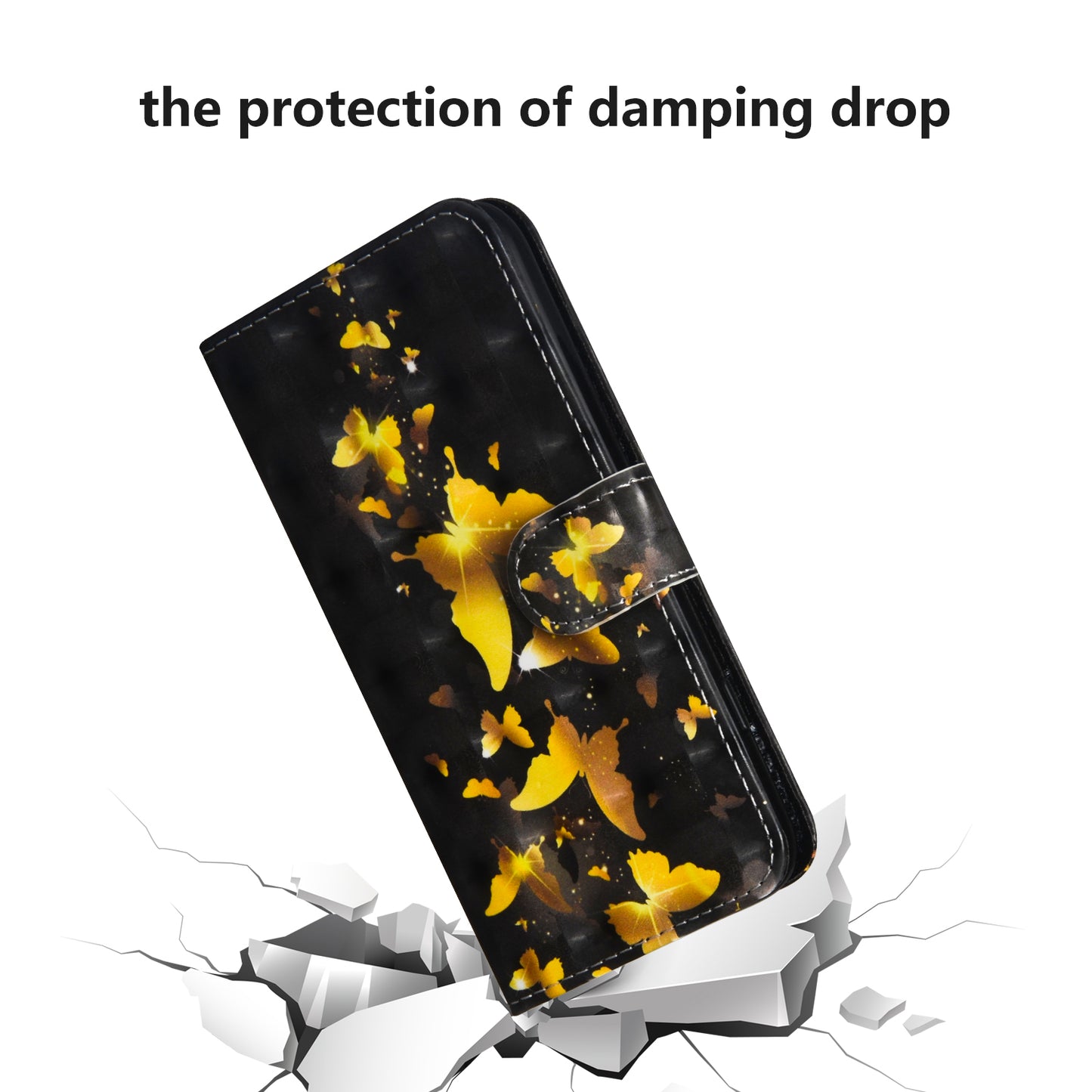Light Spot Decor Patterned Leather Wallet Case for Samsung Galaxy A50 / A50s / A30s