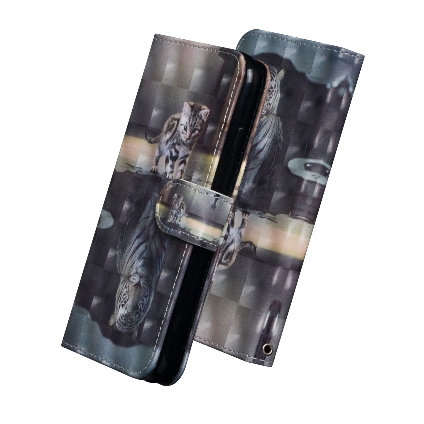 Light Spot Decor Patterned Leather Wallet Case for Samsung Galaxy A50 / A50s / A30s