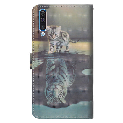 Light Spot Decor Patterned Leather Wallet Case for Samsung Galaxy A50 / A50s / A30s