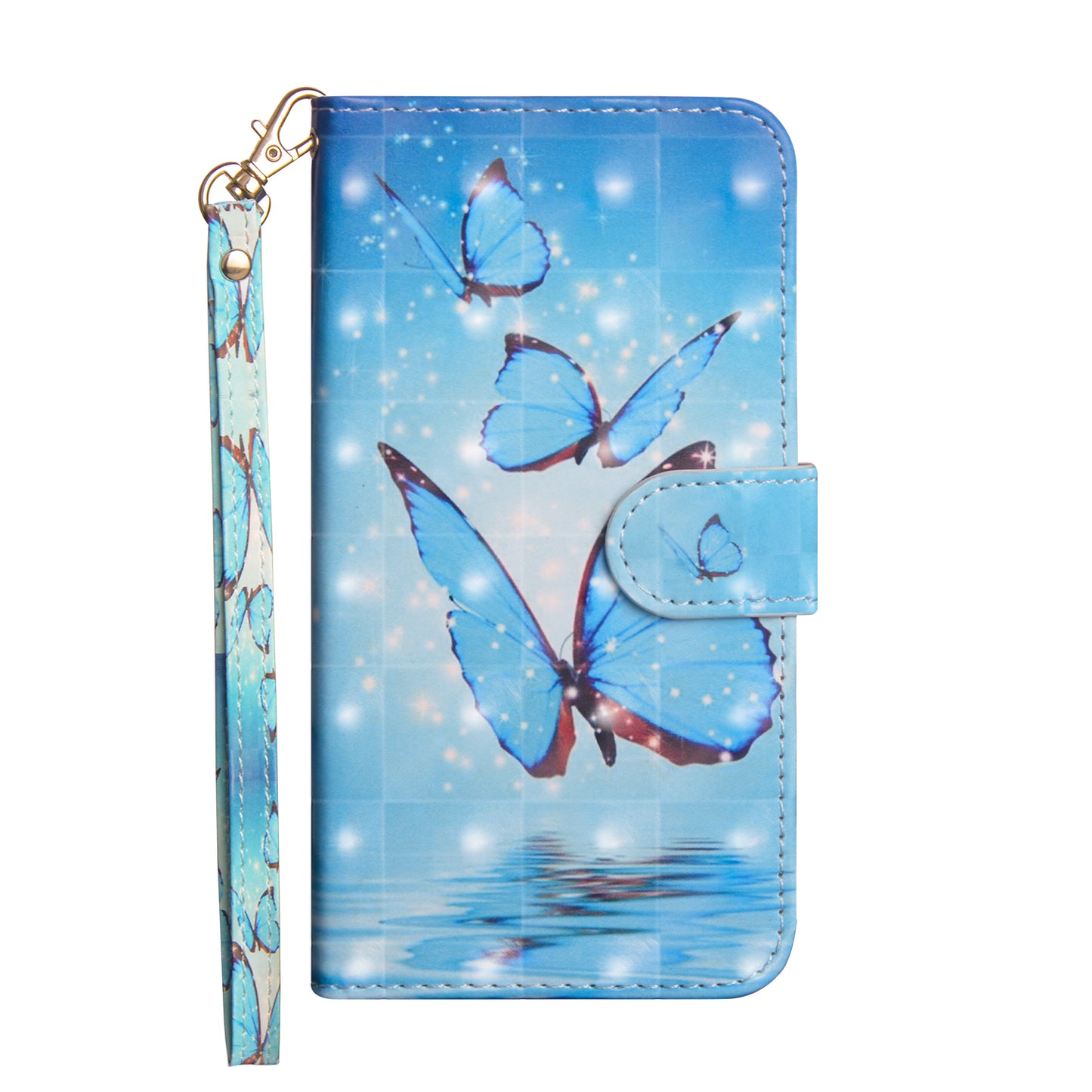 Light Spot Decor Patterned Leather Wallet Case for Samsung Galaxy A50 / A50s / A30s