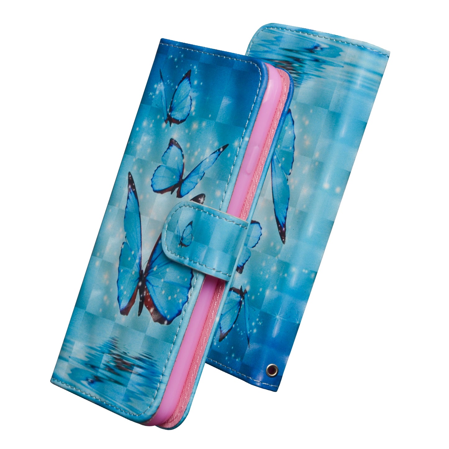 Light Spot Decor Patterned Leather Wallet Case for Samsung Galaxy A50 / A50s / A30s