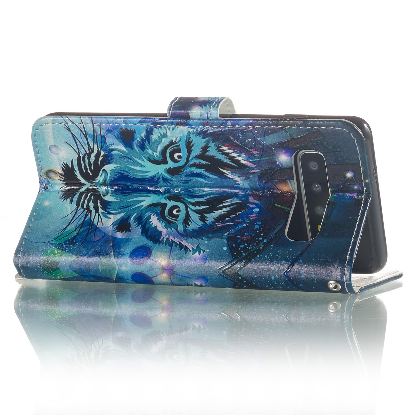 For Samsung Galaxy S10 Embossment Patterned Leather Wallet Phone Cover