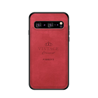 PINWUYO Honorable Series PU Leather Coated PC + TPU Hybrid Case for Samsung Galaxy S10 5G