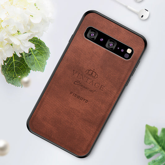 PINWUYO Honorable Series PU Leather Coated PC + TPU Hybrid Case for Samsung Galaxy S10 5G