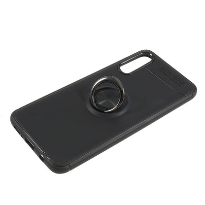 For Samsung Galaxy A50 / A50s / A30s Soft TPU Phone Case with Ring Holder Magnetic Kickstand