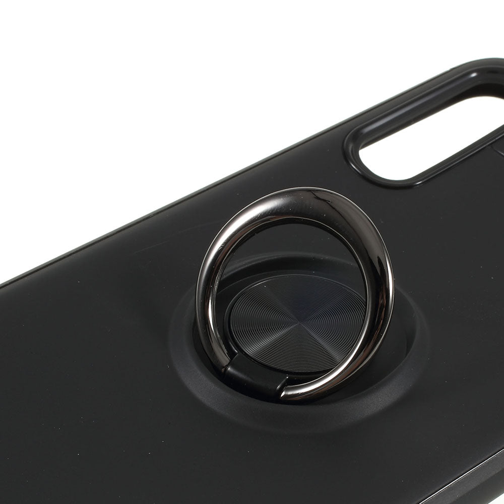 For Samsung Galaxy A50 / A50s / A30s Soft TPU Phone Case with Ring Holder Magnetic Kickstand