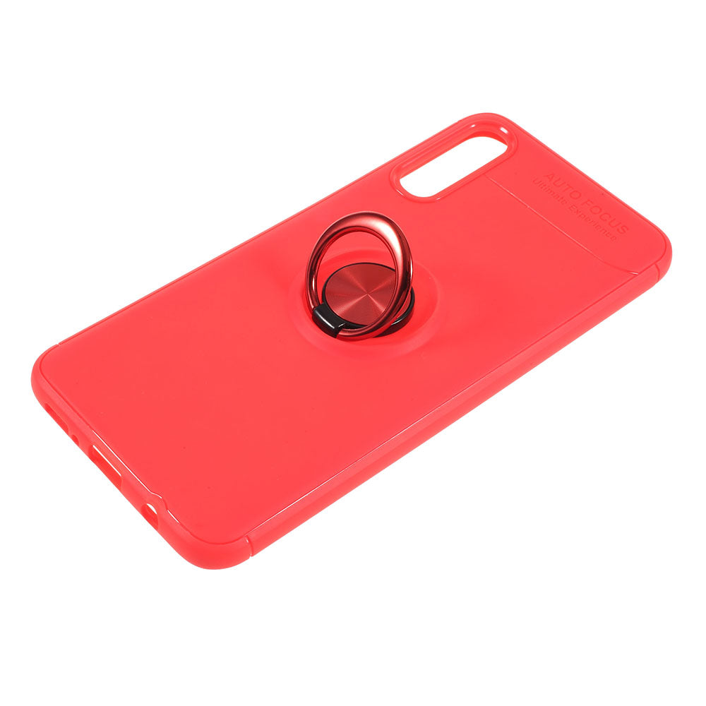 For Samsung Galaxy A50 / A50s / A30s Soft TPU Phone Case with Ring Holder Magnetic Kickstand