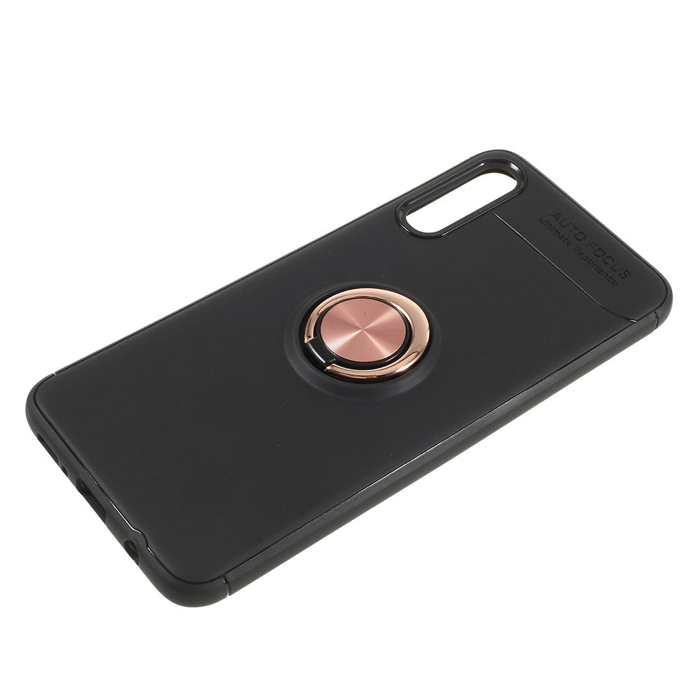 For Samsung Galaxy A50 / A50s / A30s Soft TPU Phone Case with Ring Holder Magnetic Kickstand