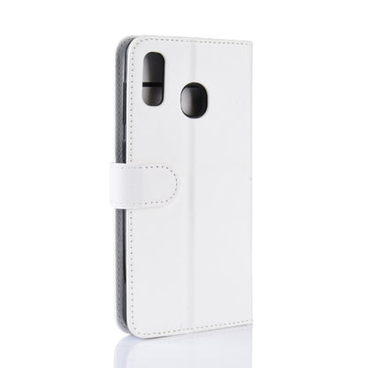 Crazy Horse PU Leather Flip Stand Cell Phone Cover with Wallet for Samsung Galaxy A40