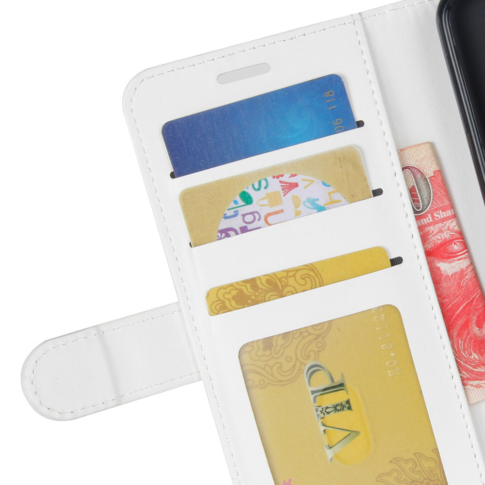 Crazy Horse PU Leather Flip Stand Cell Phone Cover with Wallet for Samsung Galaxy A40