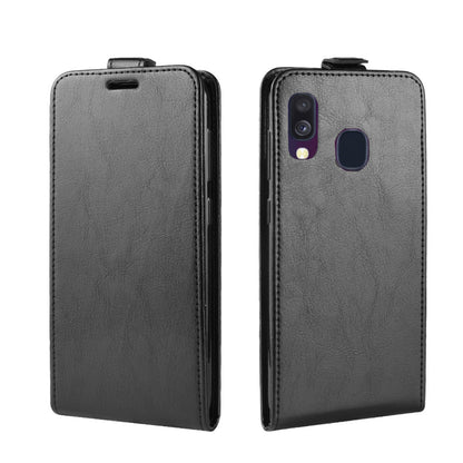 Crazy Horse Vertical Flip Leather Protective Case for Samsung Galaxy A40