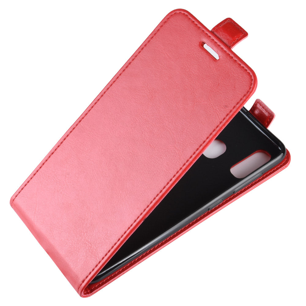 Crazy Horse Vertical Flip Leather Protective Case for Samsung Galaxy A40