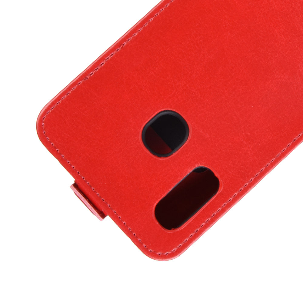 Crazy Horse Vertical Flip Leather Protective Case for Samsung Galaxy A40