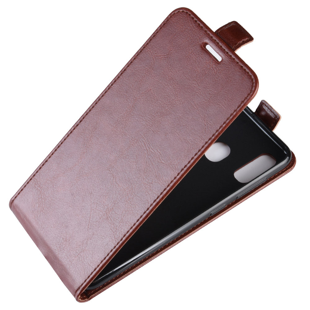 Crazy Horse Vertical Flip Leather Protective Case for Samsung Galaxy A40
